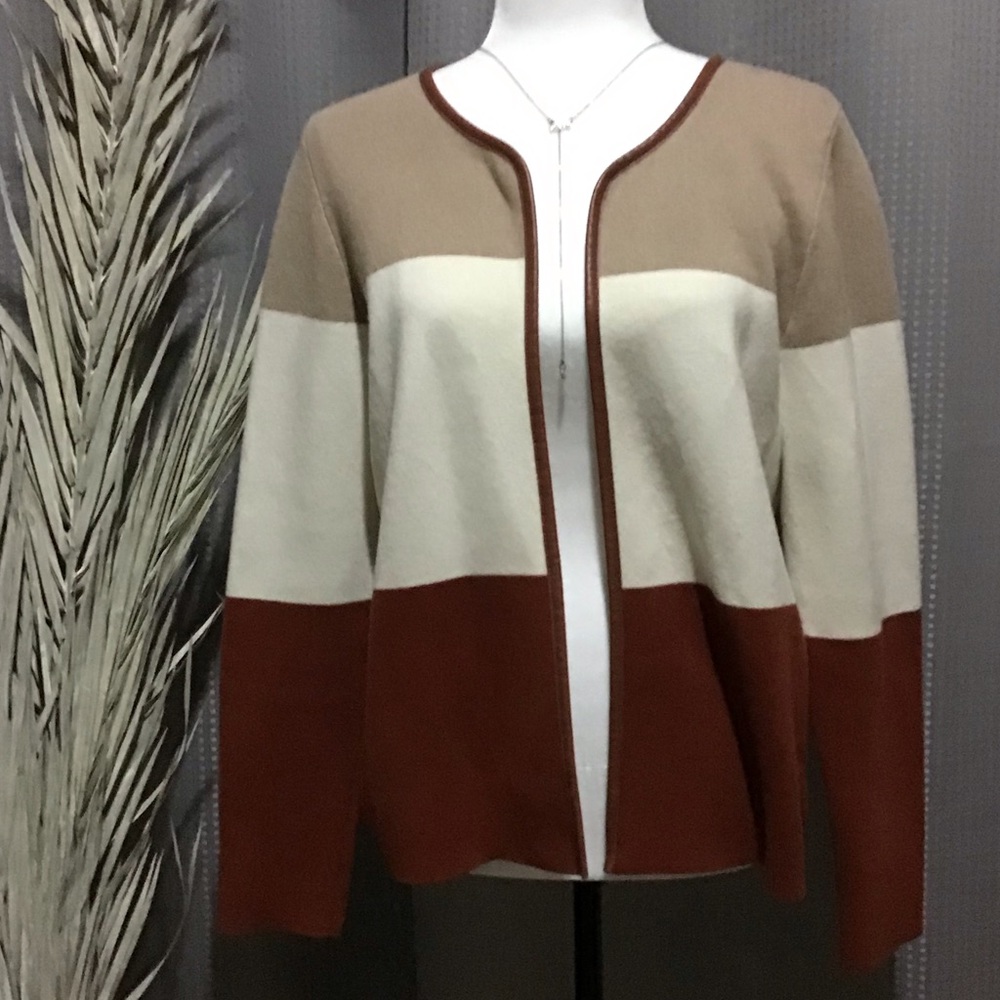 💕Silk Blend Banana Republic Color Block Cardigan